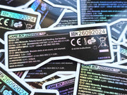 Game Boy Advance SP Back Sticker Holographic Label IPS